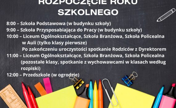 Rozpoczęcie Roku Szkolnego